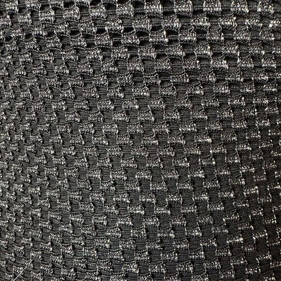 Y2K Feather Trim One Shoulder Dress Black Mesh Sparkle Party Retro Glam Small - Picture 7 of 8